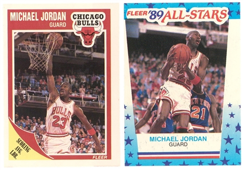 1989-90 Fleer Basketball Complete Set (168) Including Sticker Set (11)